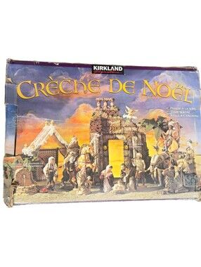 Kirkland Creche de Noel Nativity Set #790605 HandPainted 8" Scale Boxed Full Set